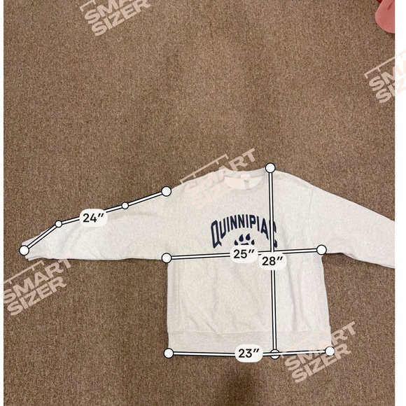 Quinnipiac Grey Crewneck, woman’s XL - Picture 4 of 4